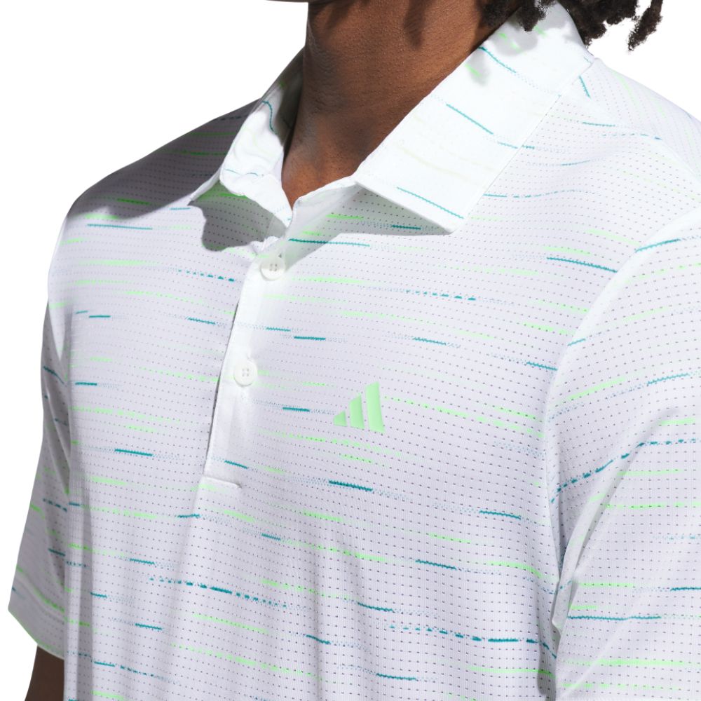 adidas Ultimate365 Mesh Print Mens Golf Polo Shirt 2025 - KA7906
