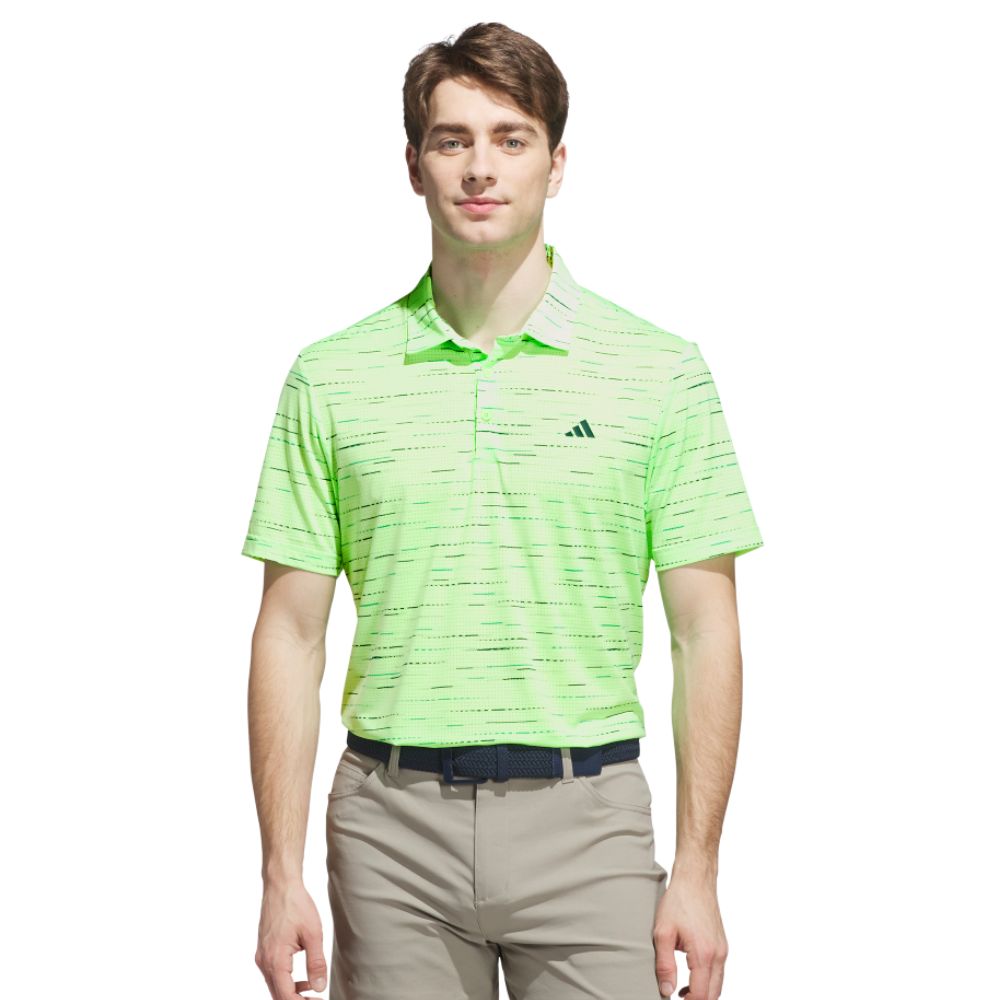adidas Ultimate365 Mesh Print Mens Golf Polo Shirt 2025 - KA7907
