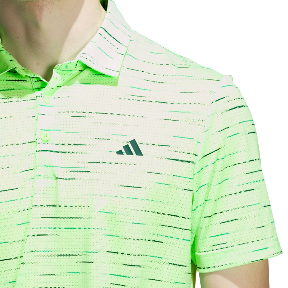 adidas Ultimate365 Mesh Print Mens Golf Polo Shirt 2025 - KA7907