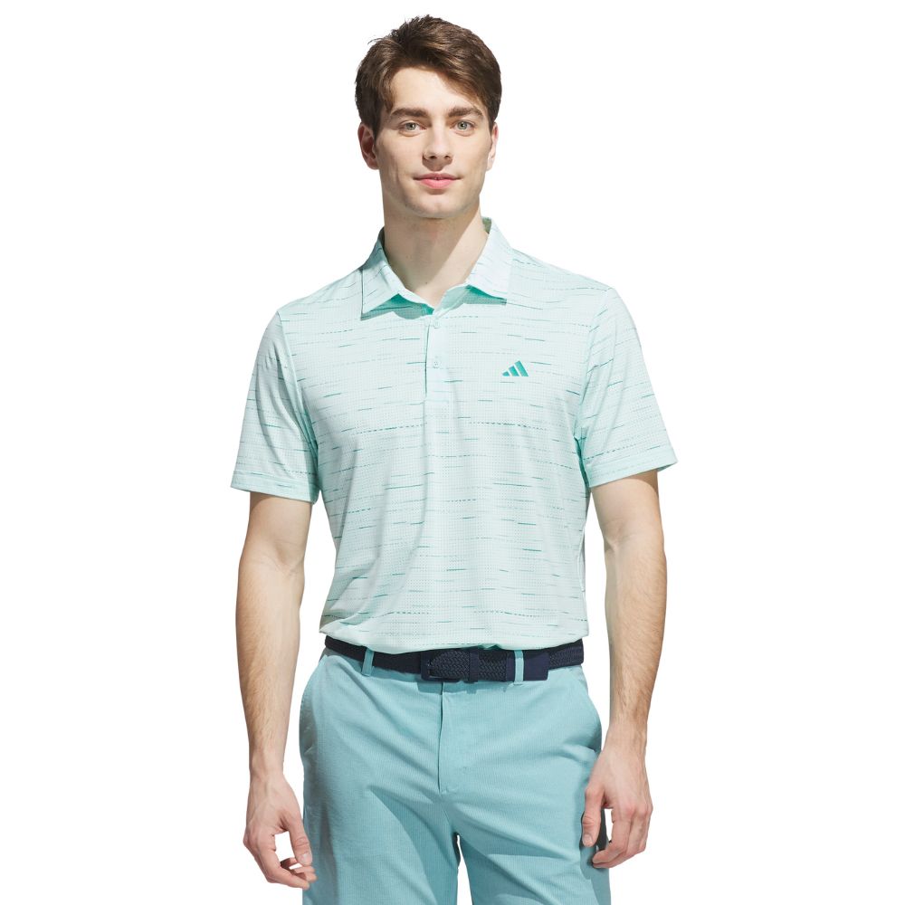 adidas Ultimate365 Mesh Print Mens Golf Polo Shirt 2025 - KA7908