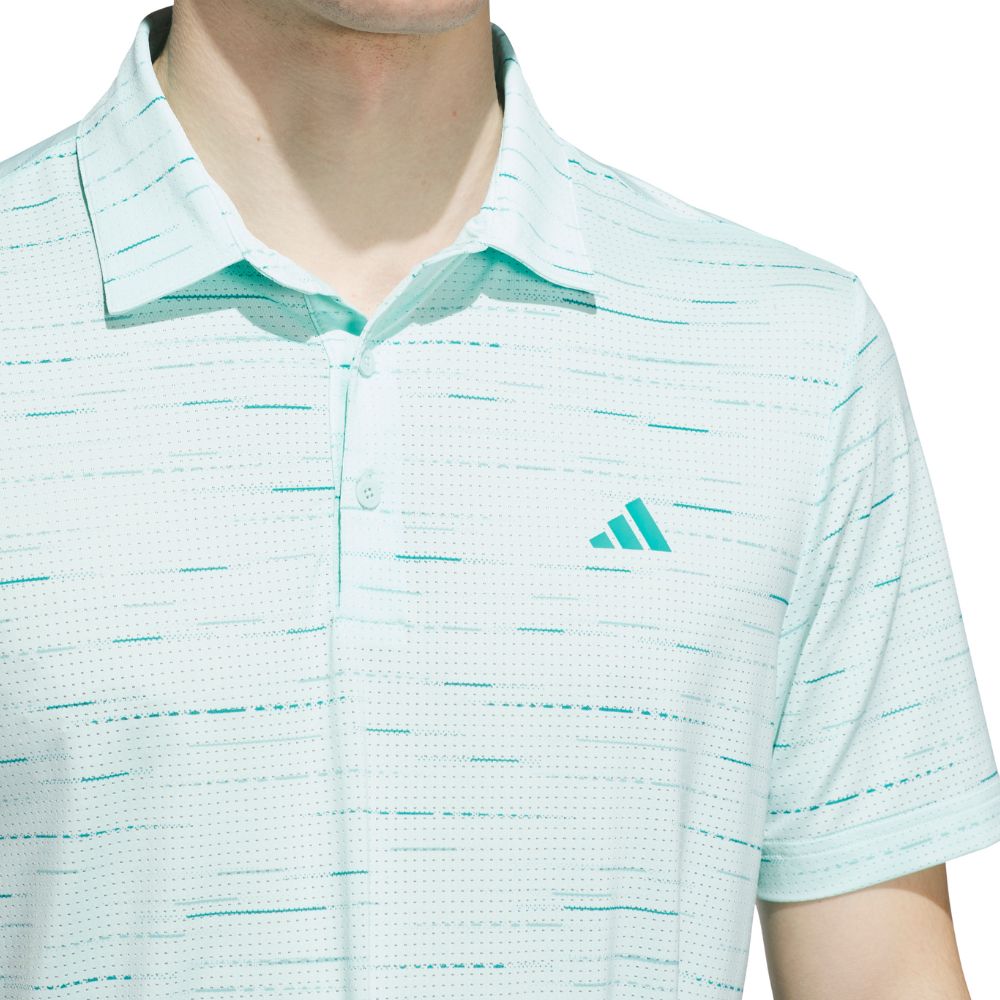 adidas Ultimate365 Mesh Print Mens Golf Polo Shirt 2025 - KA7908