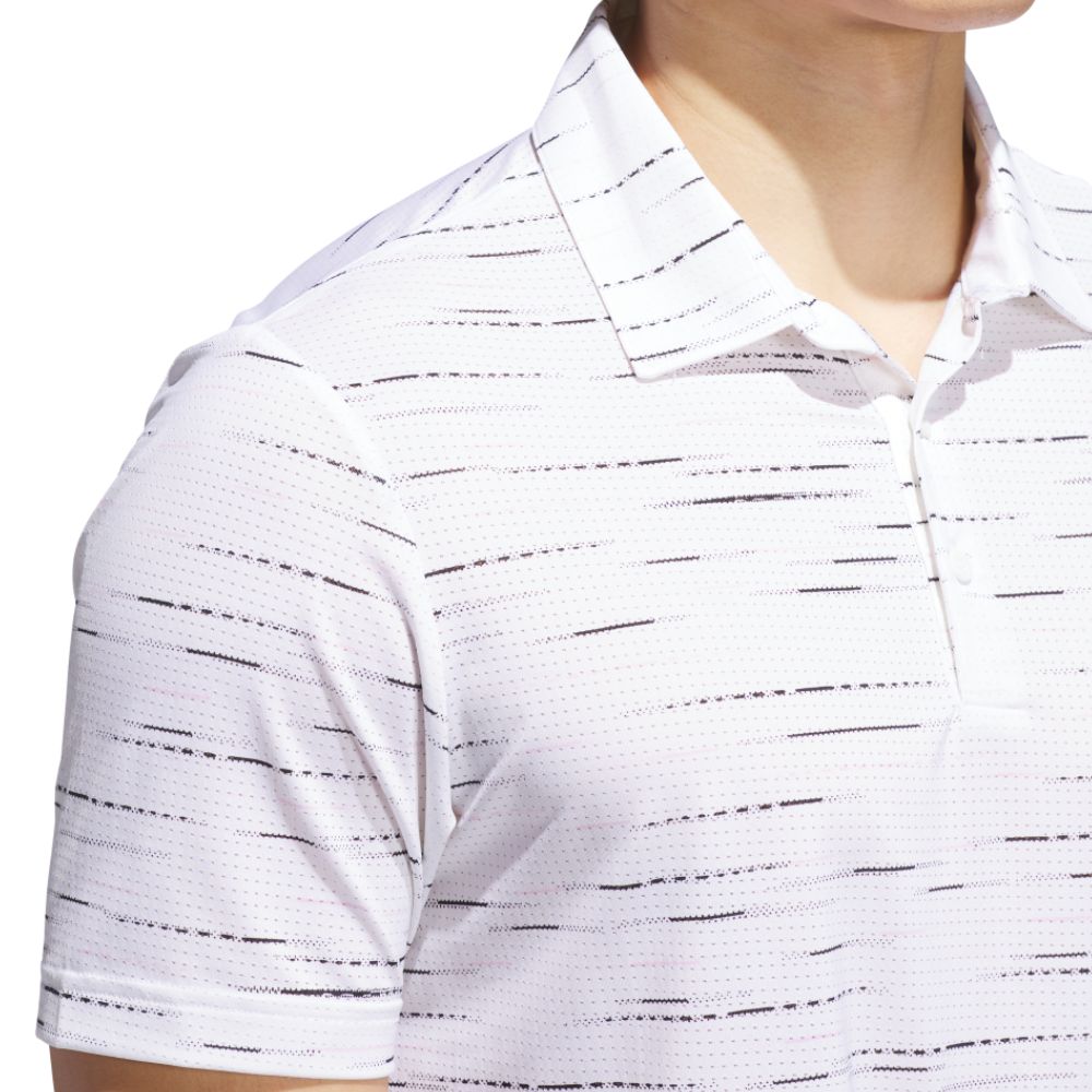 adidas Ultimate365 Mesh Print Mens Golf Polo Shirt 2025 - KA7912