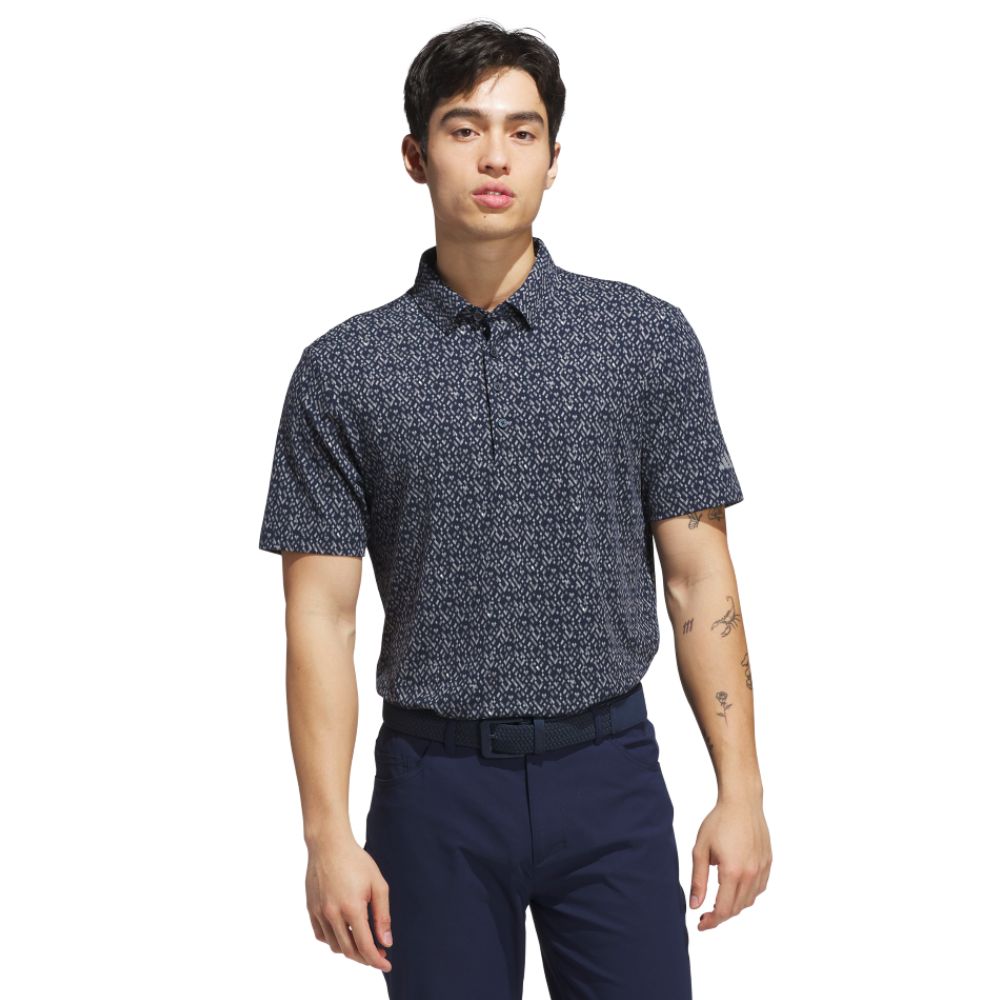 adidas Ultimate365 Micro Argyle Mens Golf Polo Shirt 2025 - JL5273