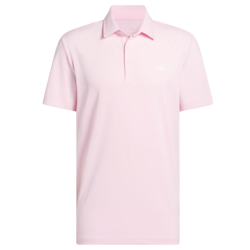 adidas Ultimate365 Solid Mens Golf Polo Shirt 2025 - JX7214 Clear Pink M