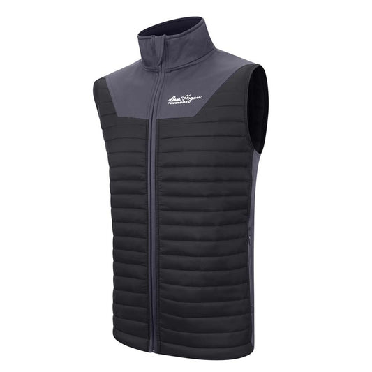 Ben Hogan Hybrid Quilted Golf Gilet Gunmetal/Black S