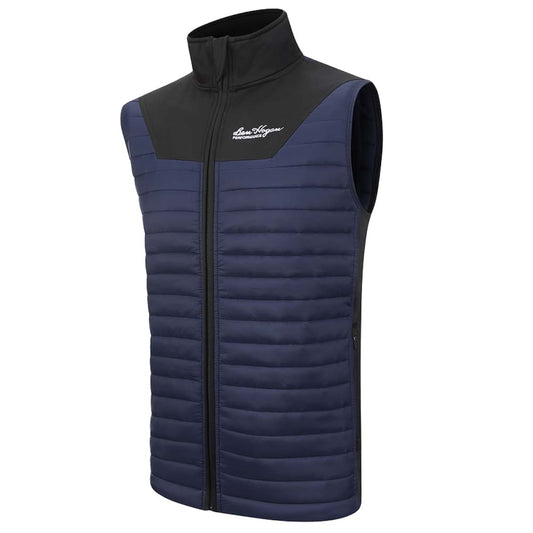 Ben Hogan Hybrid Quilted Golf Gilet Gunmetal/Black S