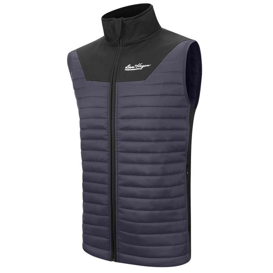 Ben Hogan Hybrid Quilted Golf Gilet Gunmetal/Black S