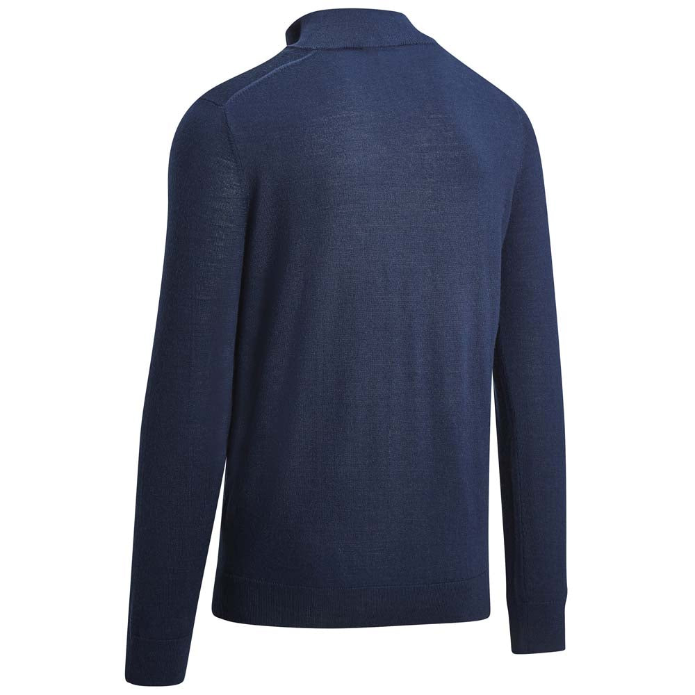 Callaway Odyssey Blended Merino 1/4 Zip Men's Golf Sweater - Navy Blue