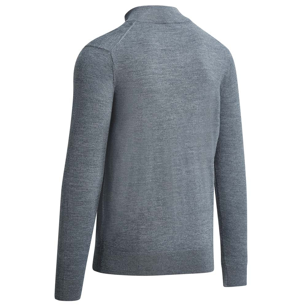 Callaway Odyssey Blended Merino 1/4 Zip Men's Golf Sweater - Steel Heather