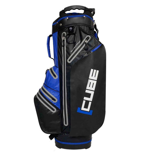 Cube Golf Waterproof 14 Way Cart Bag Black/Blue  