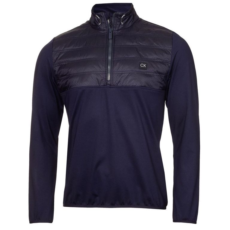 Calvin Klein Golf Rangewood 1/2 Zip Hybrid Pullover Top CKMS24890 Evening Blue Evening Blue M 