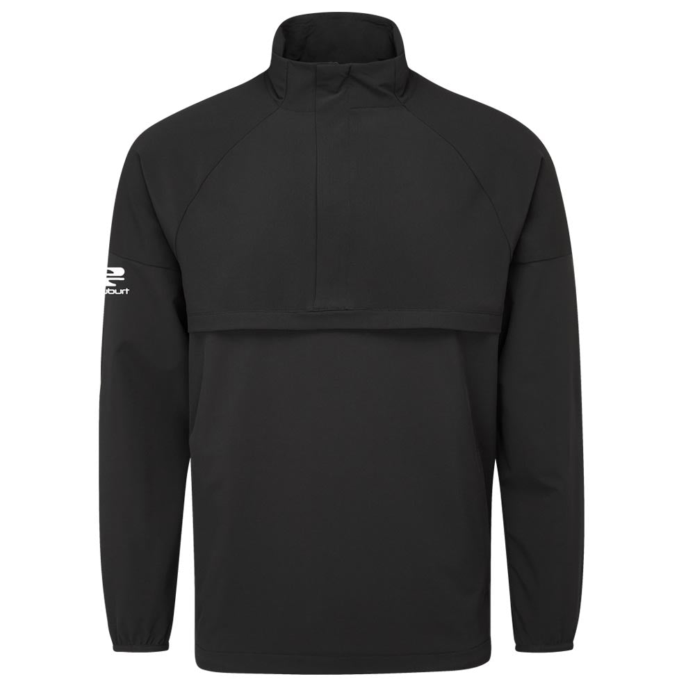 Stuburt Golf Javan 1/4 Zip Windproof Pullover Top Black M 