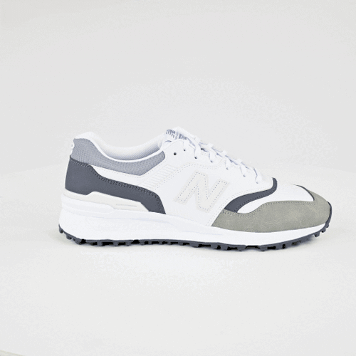 New Balance Men's 997 Spikeless Golf Shoes 2026 - Light Grey