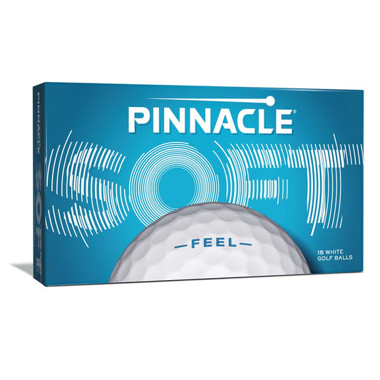 Pinnacle Soft Feel Golf Balls - 15 Ball Pack White  
