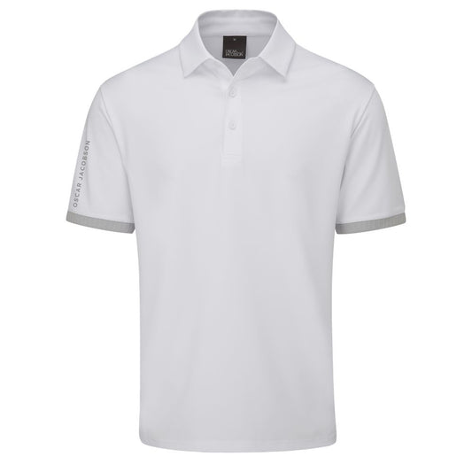 Oscar Jacobson Riviera Tour Golf Polo Shirt 2024 - White White M 