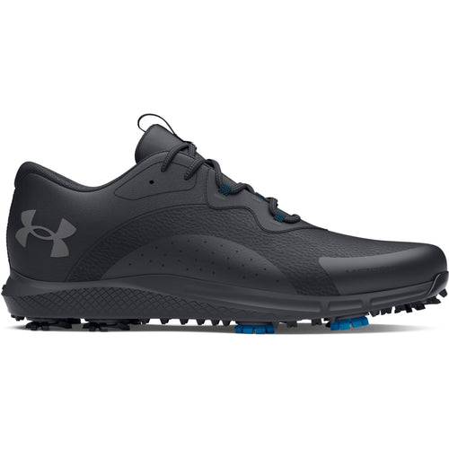 Under Armour Charge Draw 2 Wide Spiked Golf Shoes 3026401-003 Black / Black / Titan Grey 003 7 