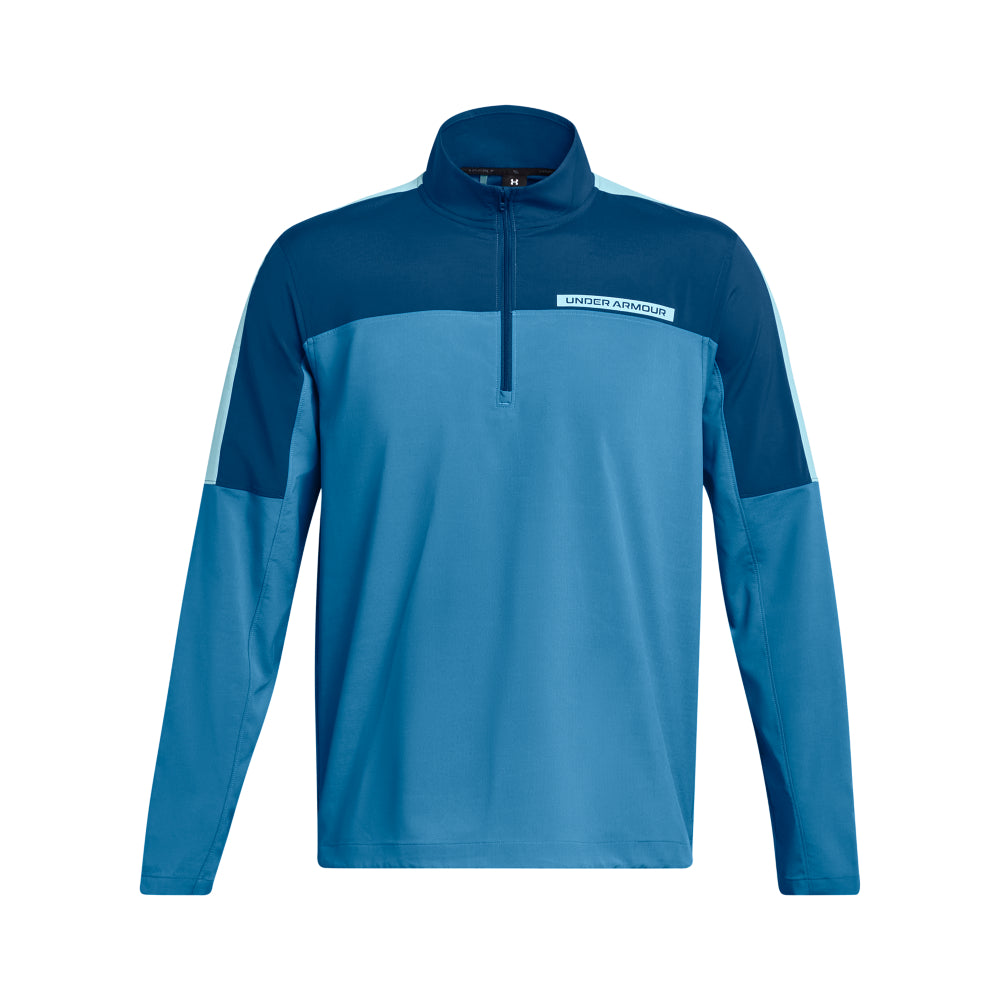 Under Armour UA Storm Windstrike Golf 1/2 Zip Pullover Top 1377382-426 Varsity Blue/Cosmic Blue/Blizzard 426 M 