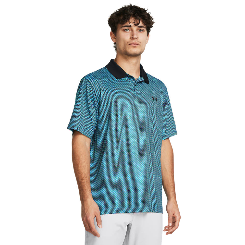 Men's under armour performance golf polo deals
