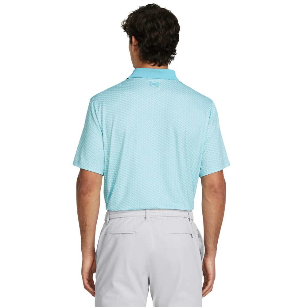 Under Armour Performance 3.0 Printed Golf Polo Shirt 1377377-915   