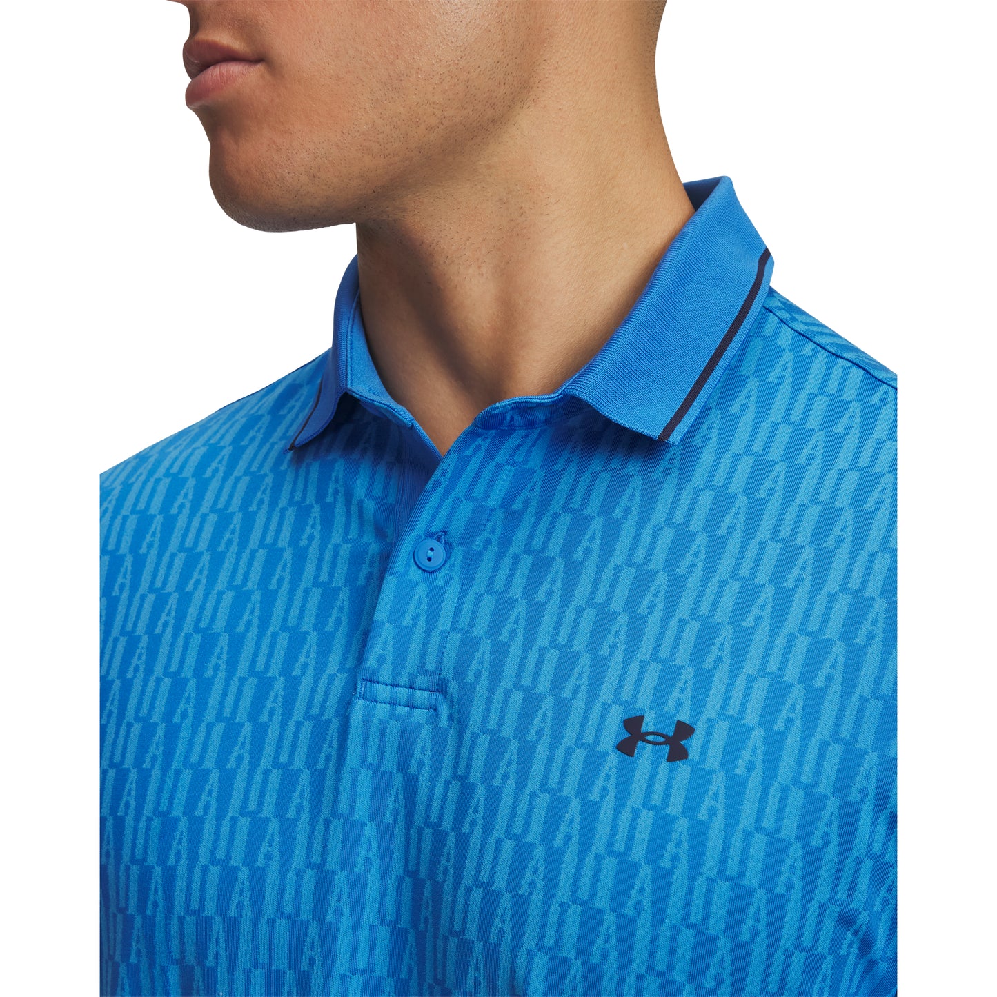 Under Armour Drive Sport Jacquard Mens Golf Polo 2025 - 6003720 402