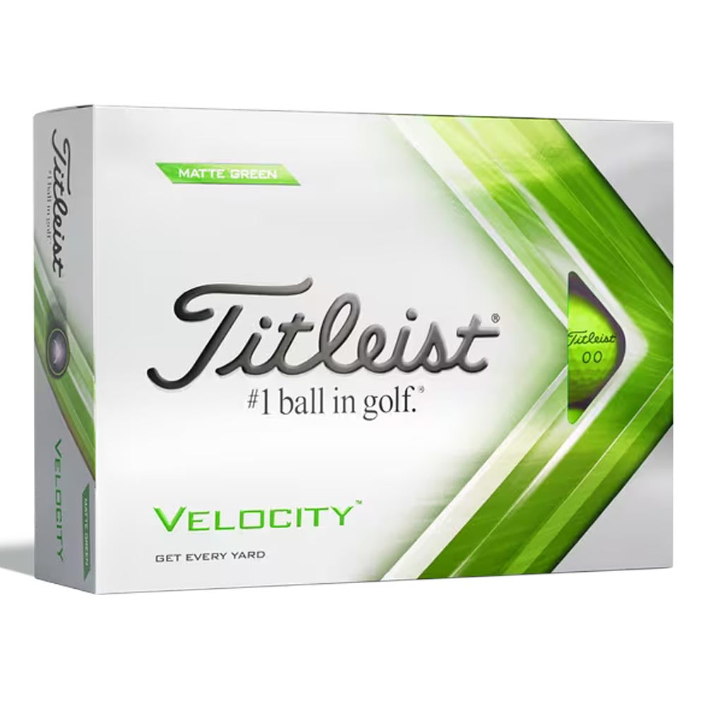 Titleist Velocity Golf Balls 2023 Matte Green  