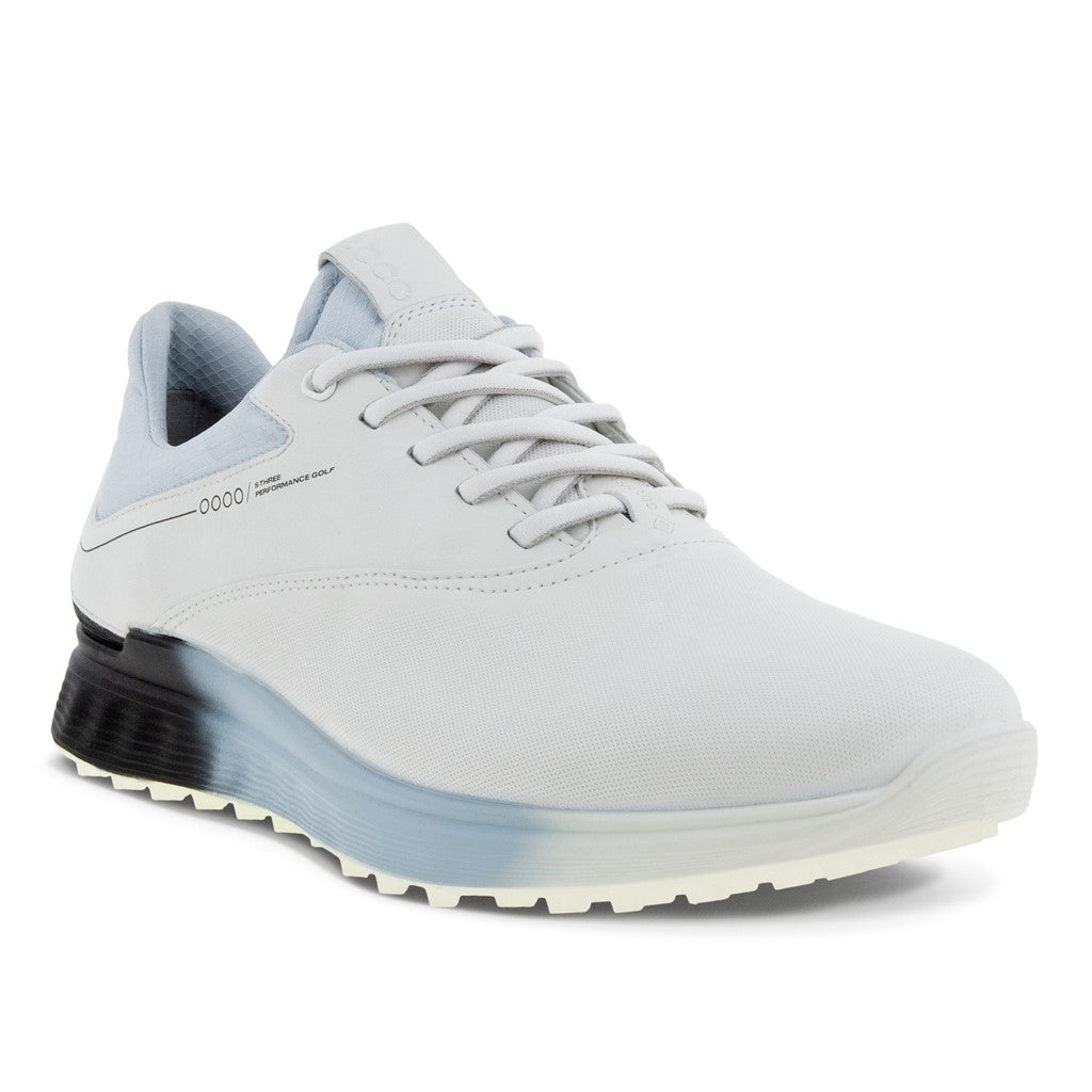 Ecco Golf S Three Goretex Mens Spikeless Golf Shoes 102944 White/Black/Air 60613 EU41 UK7/7.5 