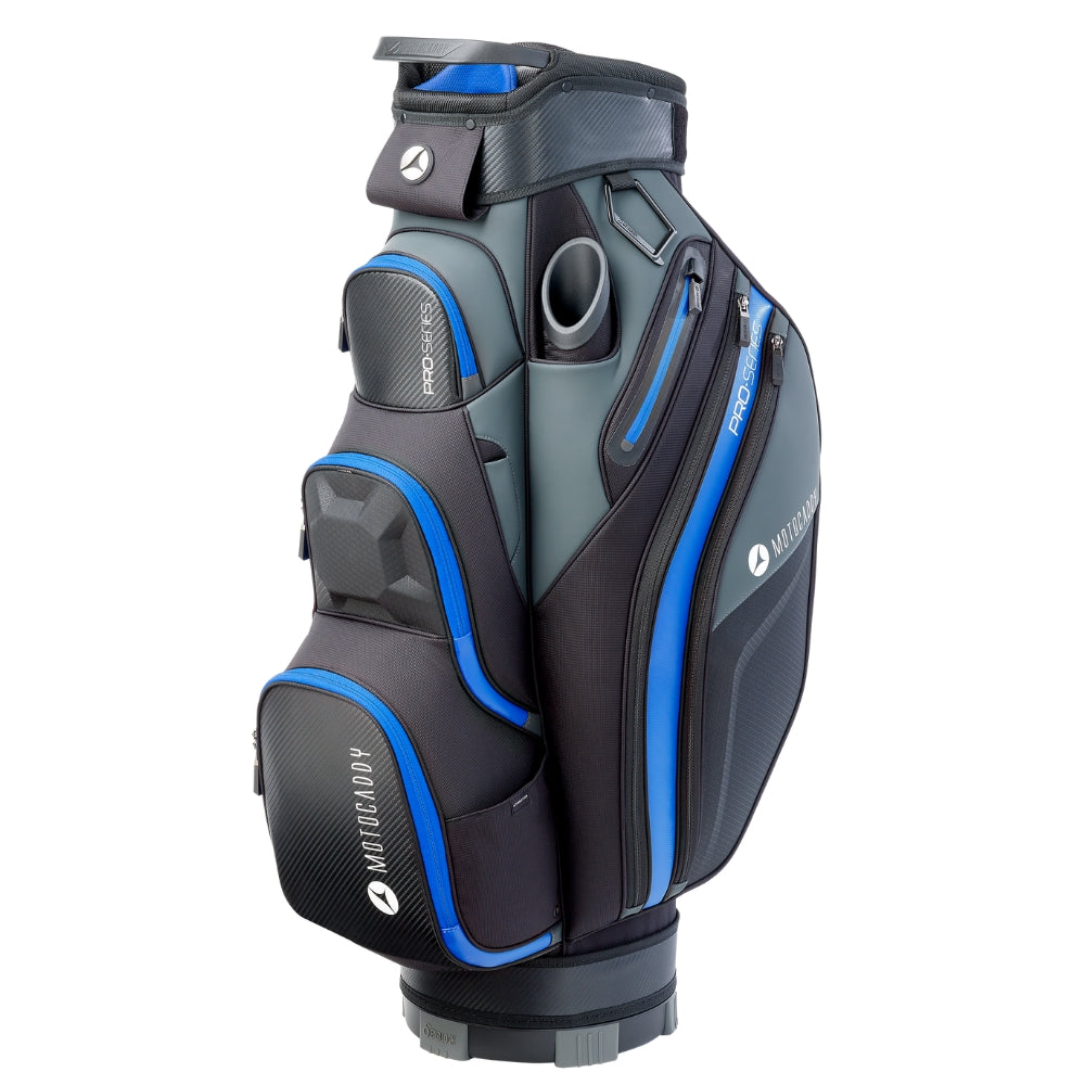 Motocaddy Pro Series Deluxe Golf Cart Bag 2024 Black/Blue  