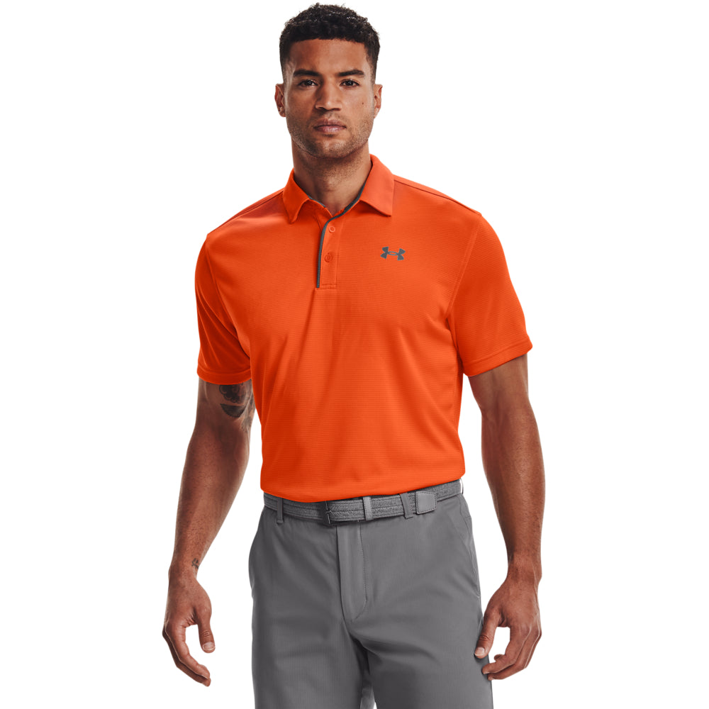 Under Armour Tech Golf Polo Shirt 1290140 Team Orange / Graphite 800 M 