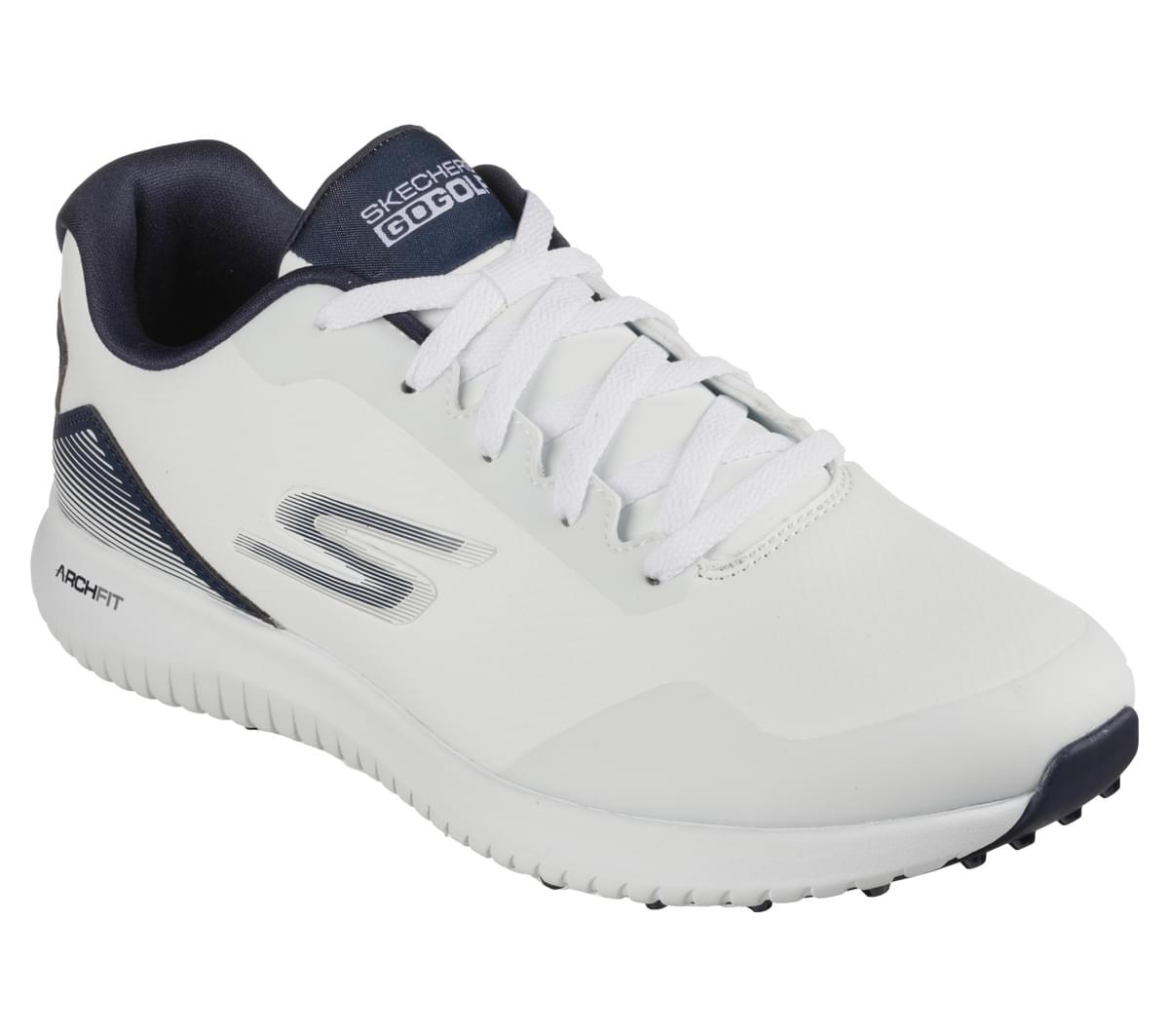 Skechers Go Golf Max 2 Golf Shoes 214028 + Free Gift White / Navy 7 