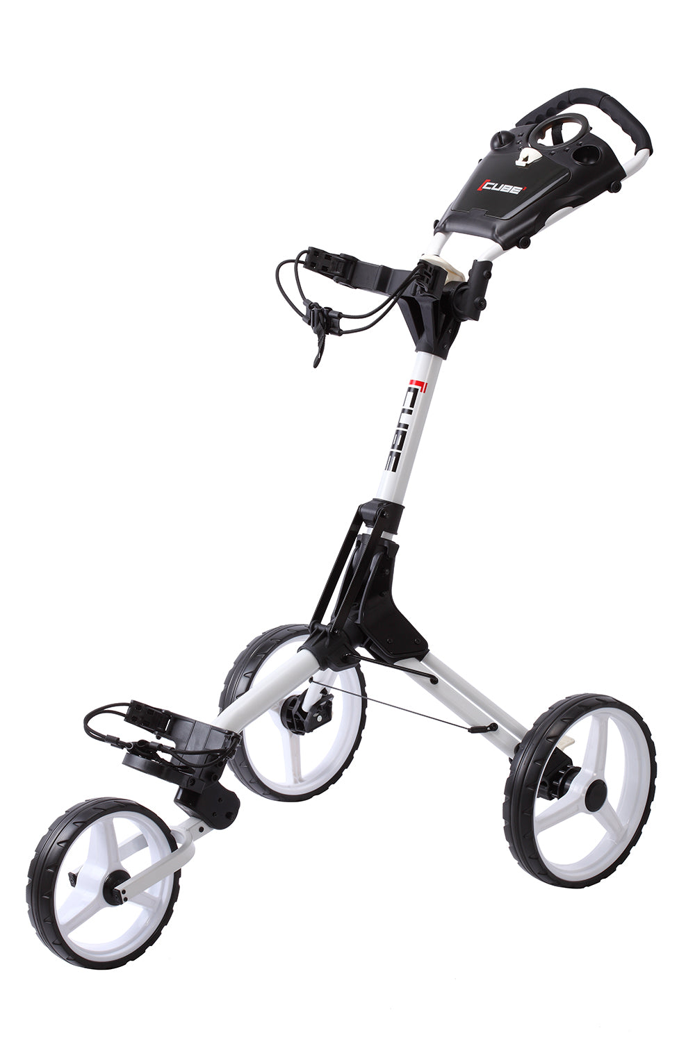 Skymax Cube 3.0 3 Wheeled Golf Trolley + Free Gifts White/White