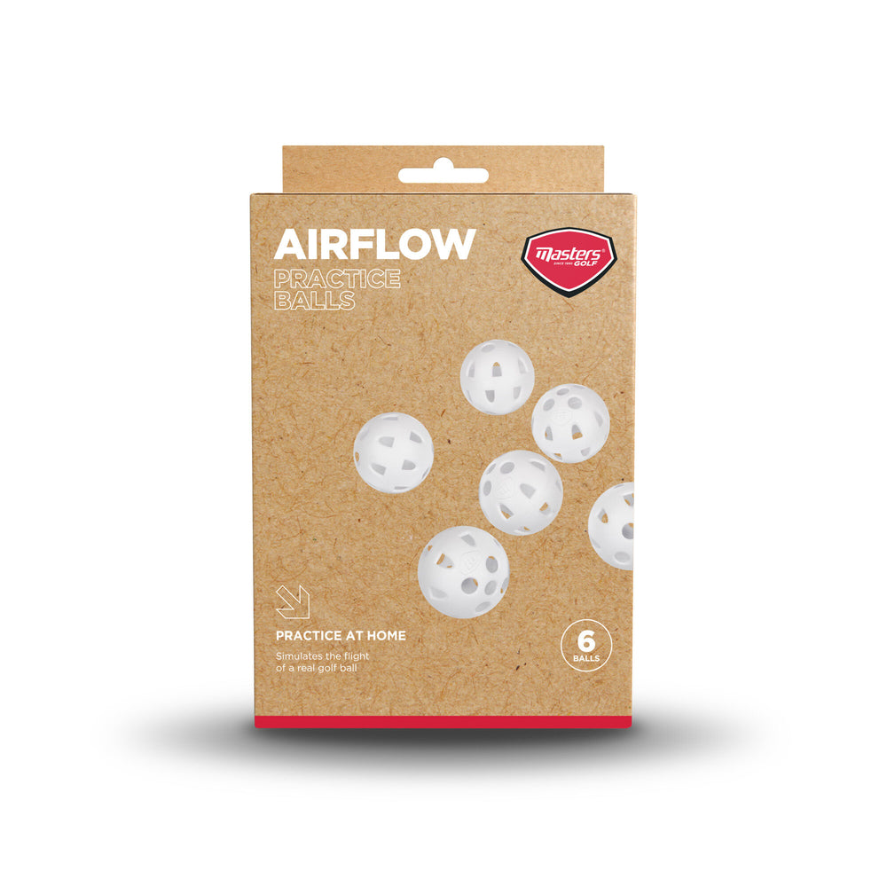 Masters Golf Airflow XP Practice Balls 6 Pack White