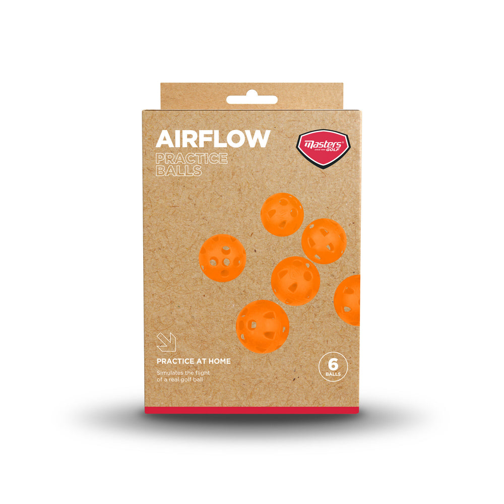 Masters Golf Airflow XP Practice Balls 6 Pack Orange  