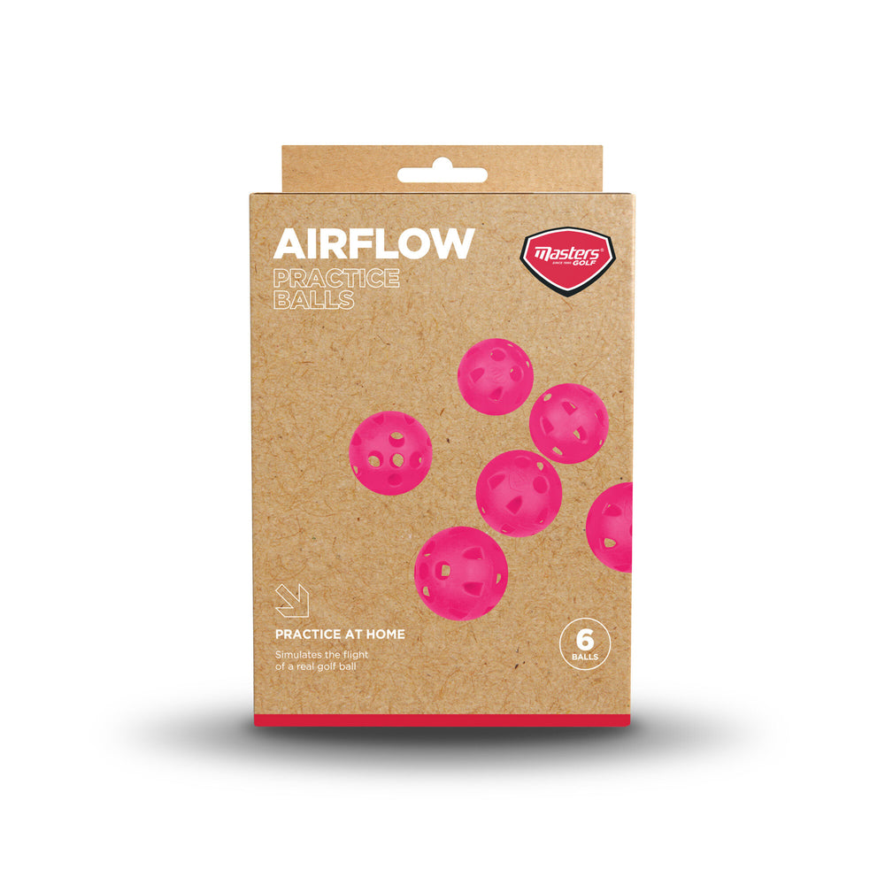 Masters Golf Airflow XP Practice Balls 6 Pack Pink  