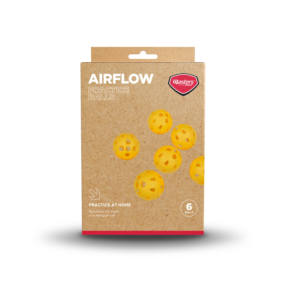 Masters Golf Airflow XP Practice Balls 6 Pack Yellow
