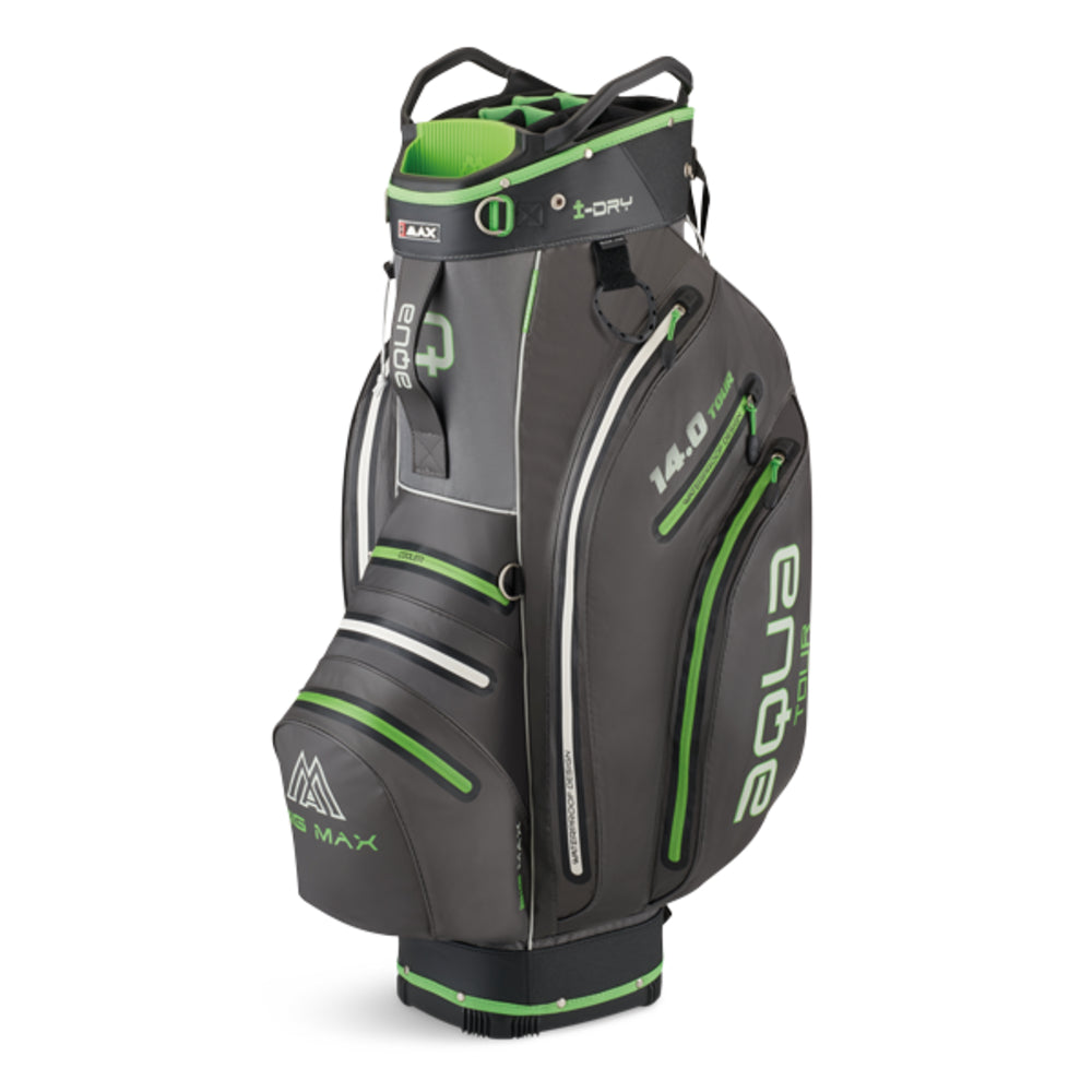 Big Max Aqua Tour 3 Waterproof Golf Cart Bag Charcoal/Black/Lime