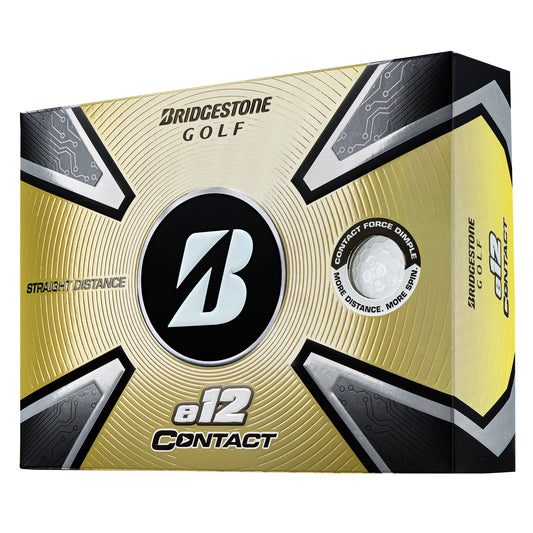 Bridgestone E12 Contact Golf Balls - White   