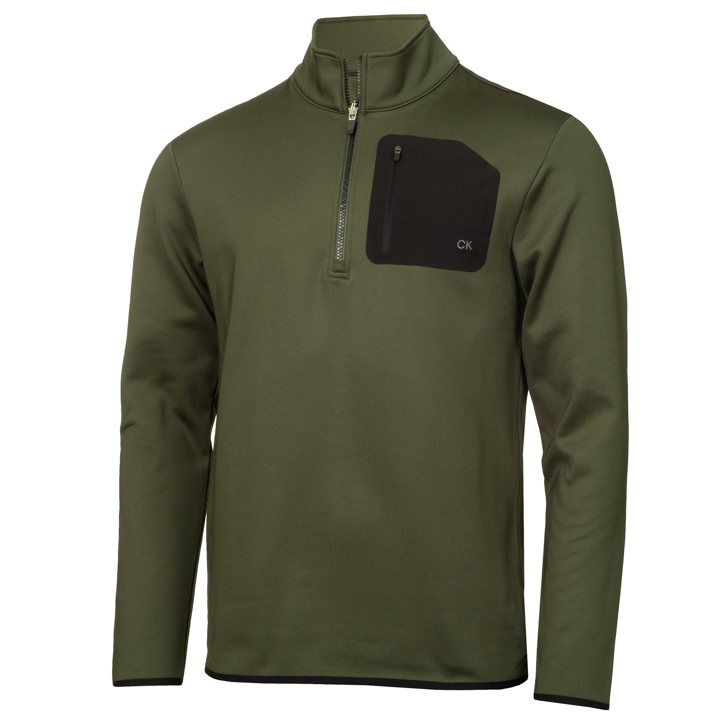 Calvin Klein Golf Delta 1/2 Zip Mid Layer C9777 Khaki M