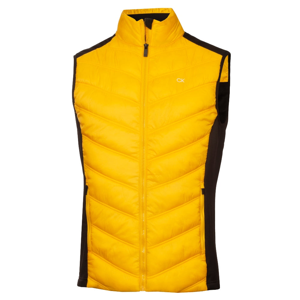 Calvin Klein Frontera Hybrid Yellow Golf Gilet C9833 Mustard Yellow M