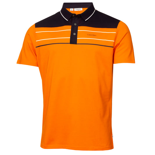 Calvin Klein Blackwater Golf Polo Shirt CKMS23746 Acid Yellow M 