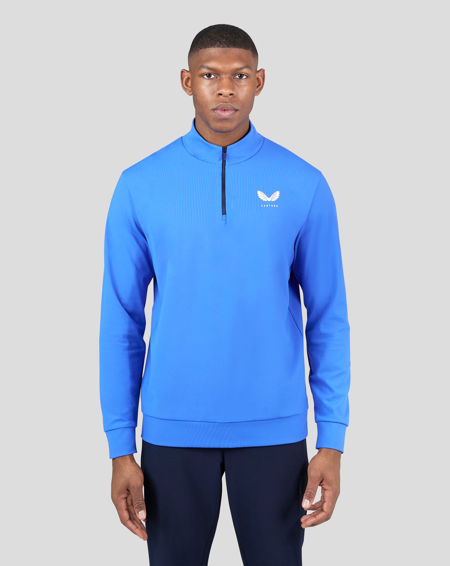 Castore Golf Mainline Classic Zip Mock Neck Pullover Top CMA40173