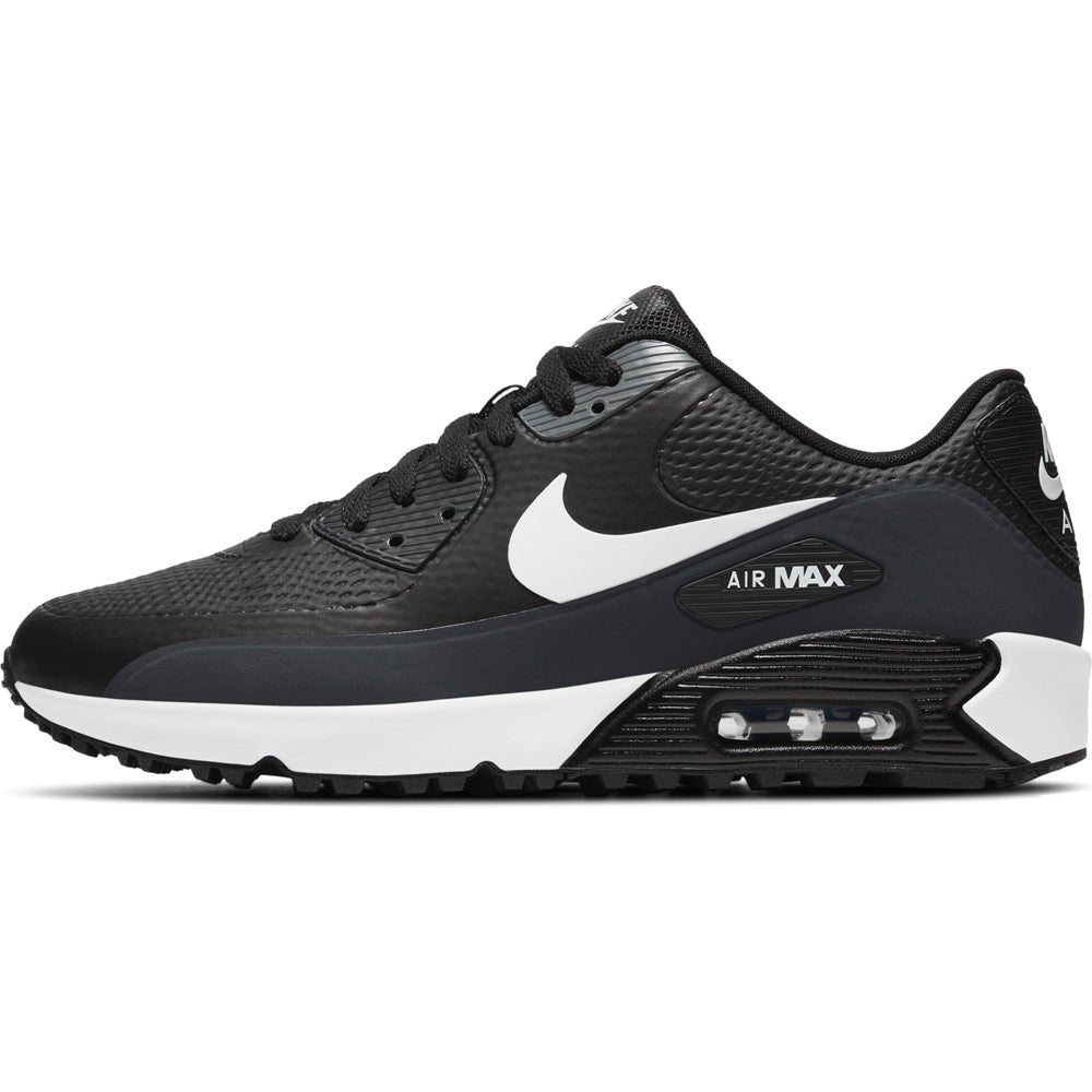 Nike Golf Air Max 90 G Spikeless Golf Shoes Black / White 002 6.5