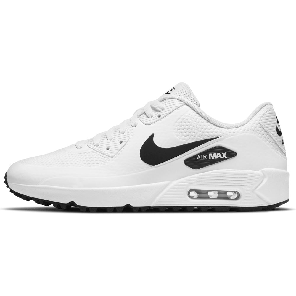 Nike Golf Air Max 90 G Spikeless Golf Shoes White / Black 101 8.5