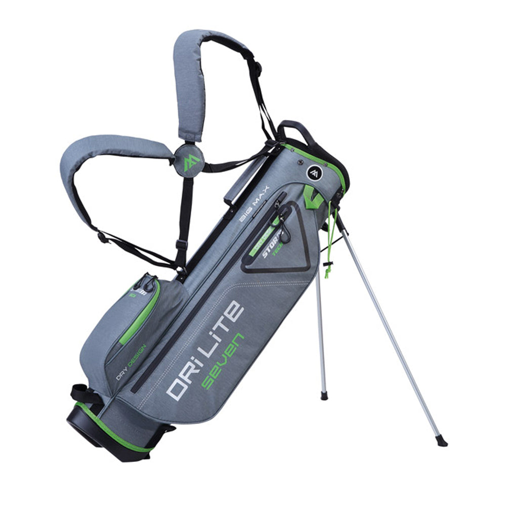 Big Max Golf Dri Lite 7 Water Resistant Stand Bag Storm/Silver/Lime