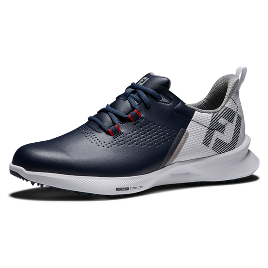 Footjoy Fuel Mens Spikeless Golf Shoes Navy / Red / White 7 
