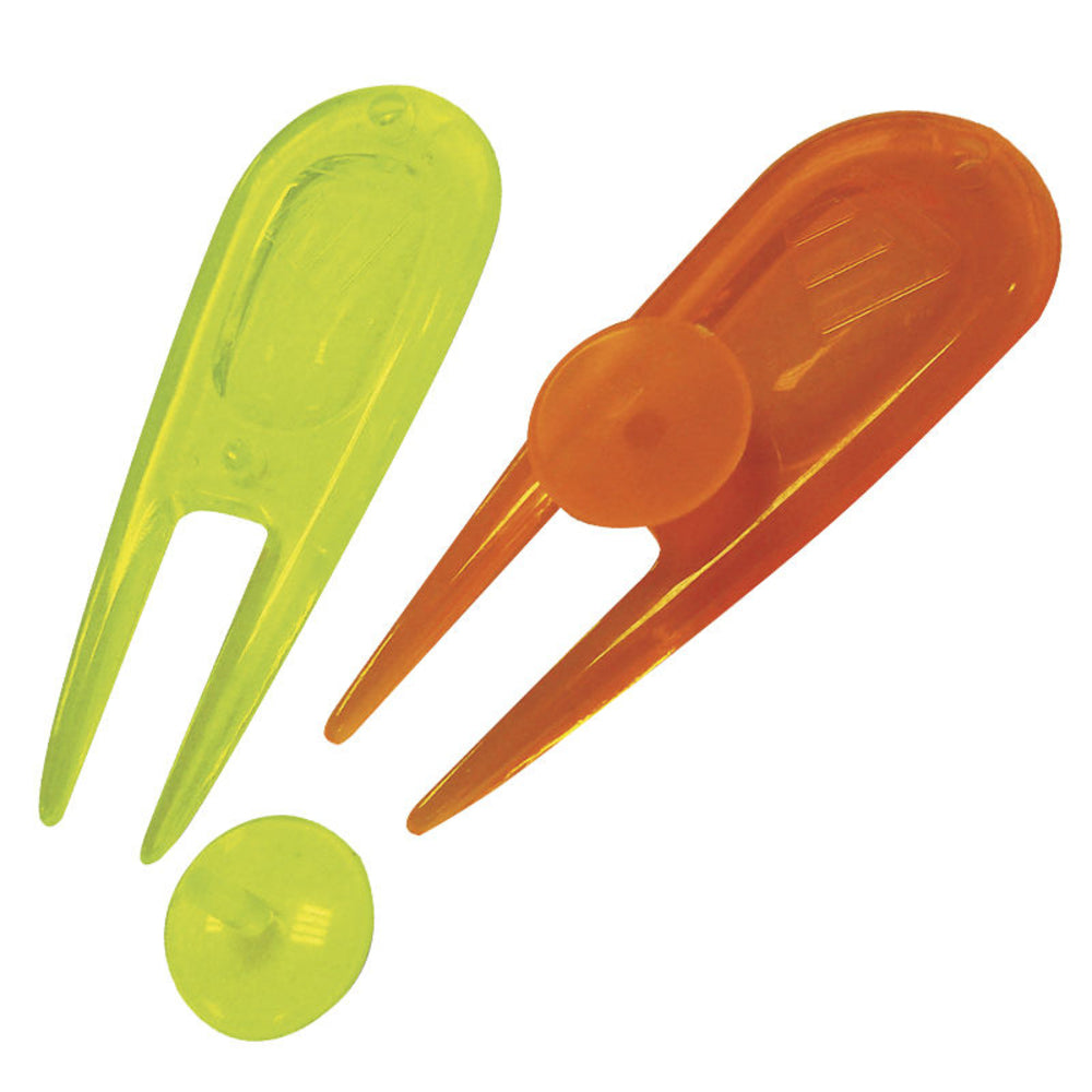 Masters Golf Neon PitchFork & Ball Markers 2 Pack
