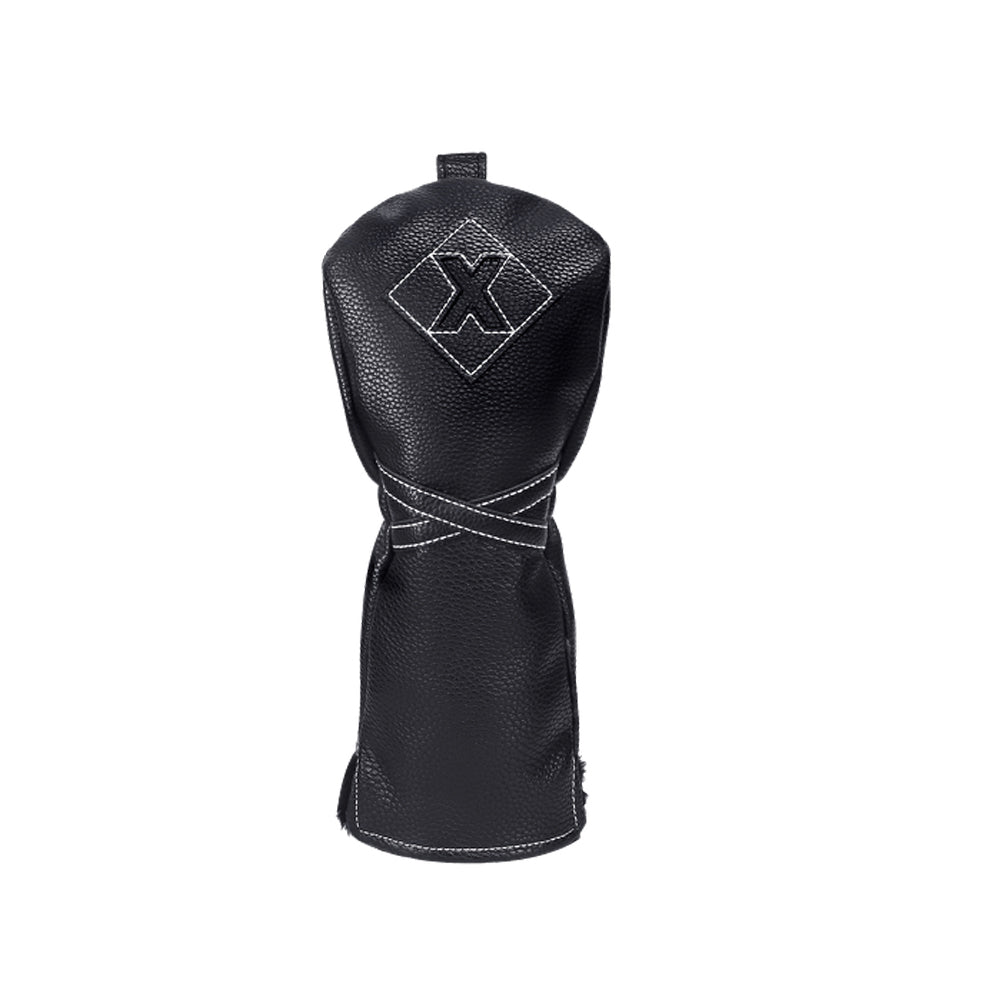 IZZO Golf Premium Fairway Wood Golf Head Cover Black
