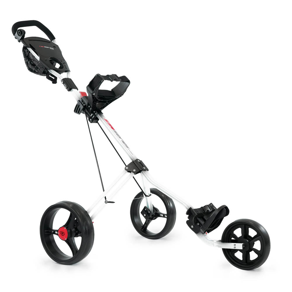 Masters 5 Series 3 Wheeled Golf Push Trolley White