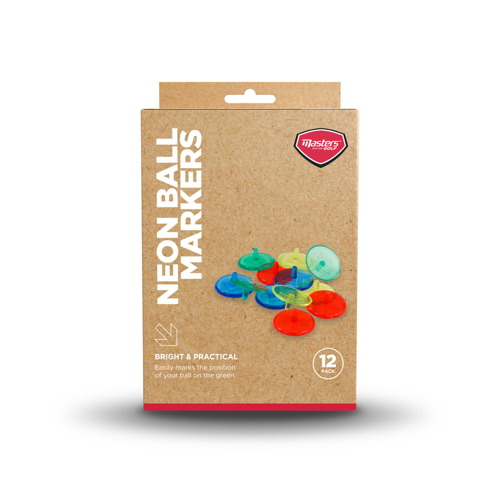 Masters Golf Neon Ball Markers 12 Pack