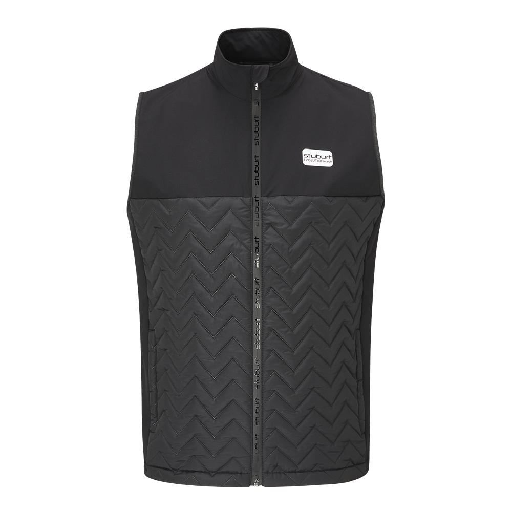 Stuburt Evolution Tech Golf Padded Gilet Black Major Golf Direct