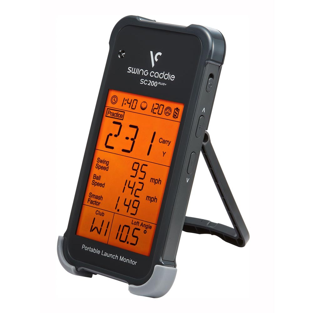 Voice Caddie Swing Caddie SC200 Plus + Launch Monitor Black